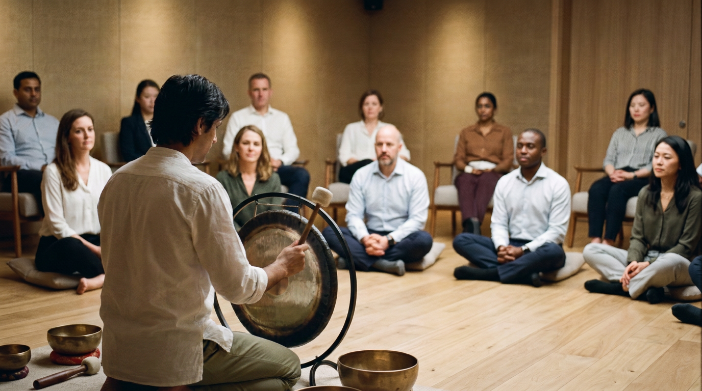 Corporate wellness sound session